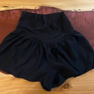Aerie Offline Black Athletic Shorts XS